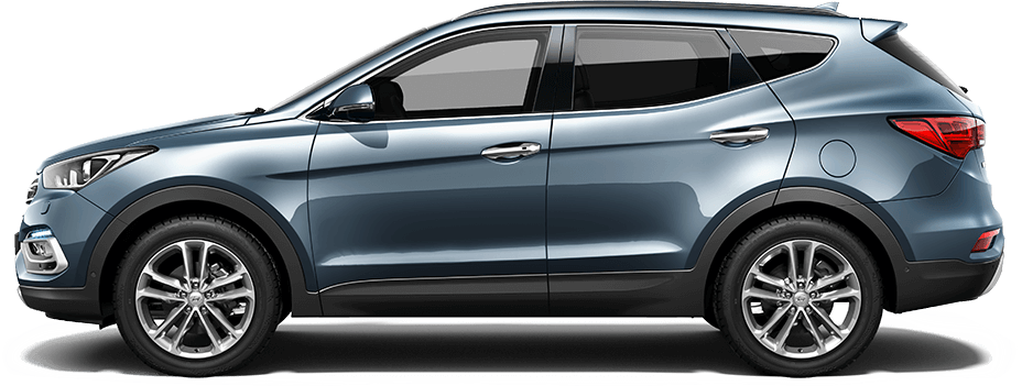 Side view of the car